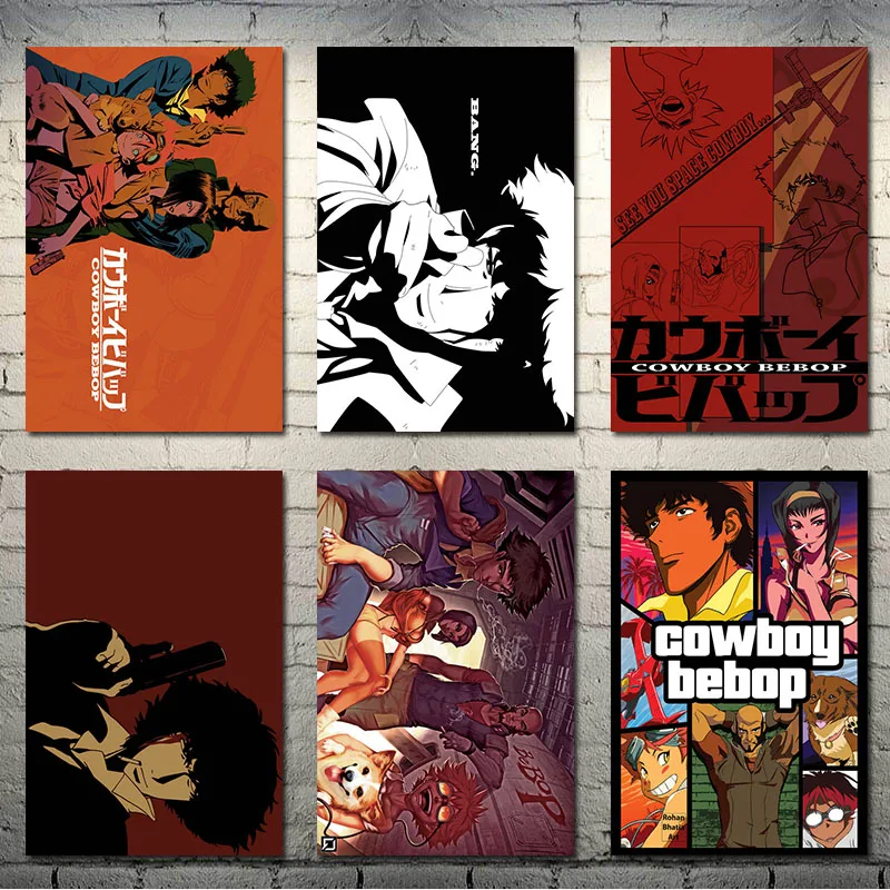 Cowboy Bebop японское аниме Искусство Шелковый Холст плакат 13x20 24x36 дюймов настенные
