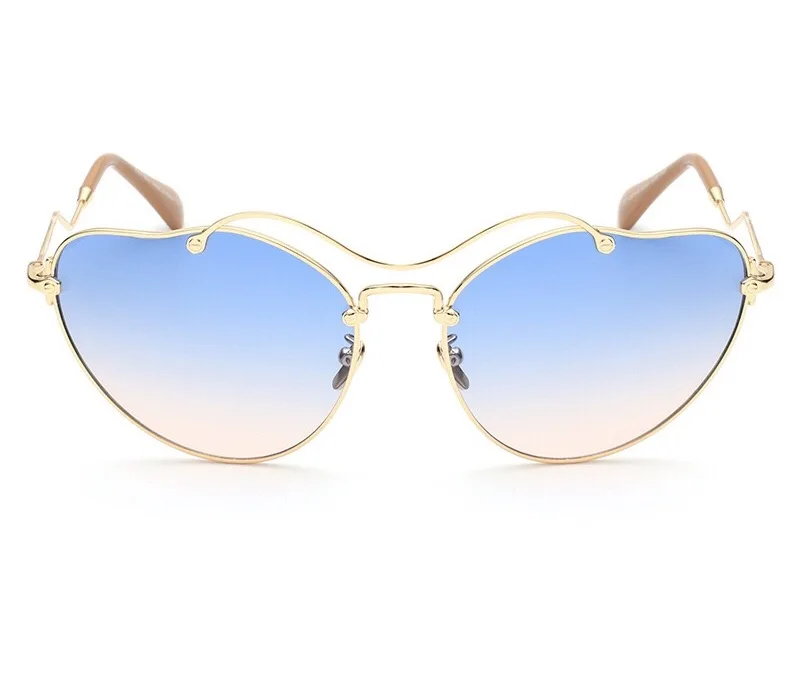 IMAKEFASHION уникальные женские солнцезащитные очки с бабочками металлическая оправа