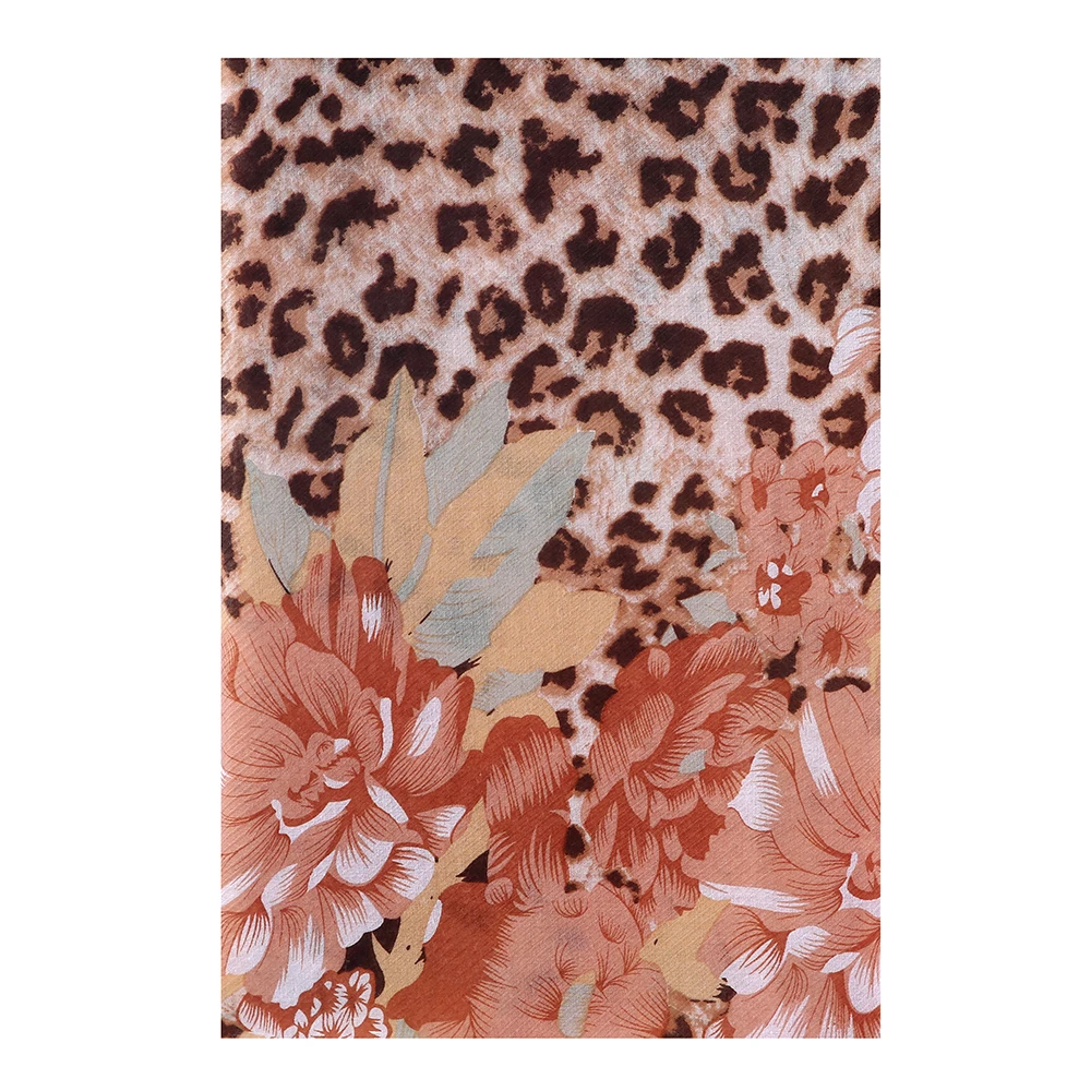 Winfox 2018 New Fashion Flower Leopard Printed Autumn Scarf Shawl Women Soft Long Neck Scarfs Ladies Warp Scarves | Аксессуары для