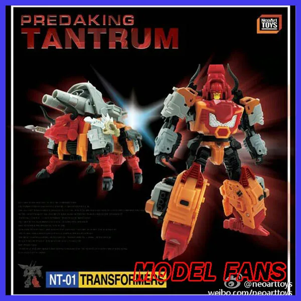 Модельные фанаты в наличии neoart toys ko MMC робот трансформер Predaking Tantrum Rhino bison