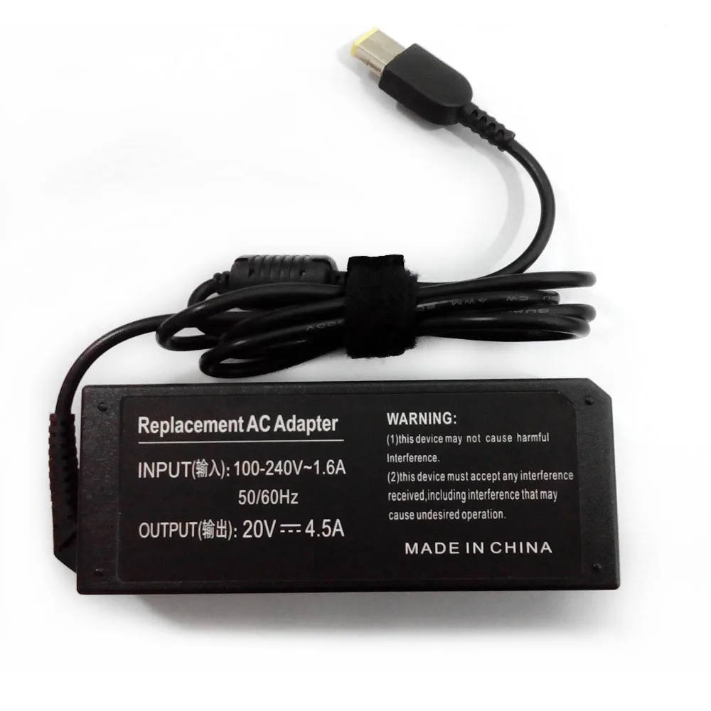 90W 20V 4.5A Square USB Laptop Power Adapter Charger for Lenovo Thinkpad X1 Carbon T540p IdeaPad G405s G500s G505s G510 G700 | Компьютеры