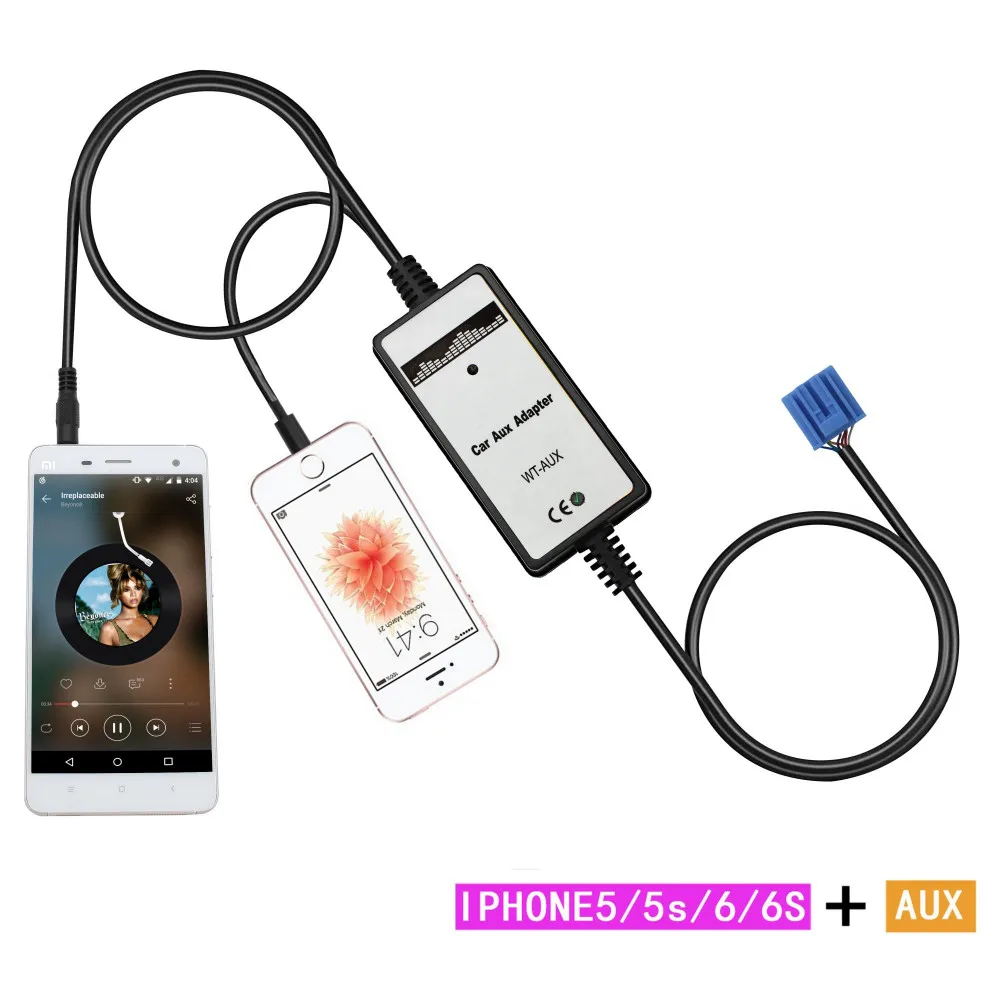 Автомобильный MP3 CD Aux адаптер 3 5 мм Кабель AUX для iphone зарядное устройство Honda 2 14p