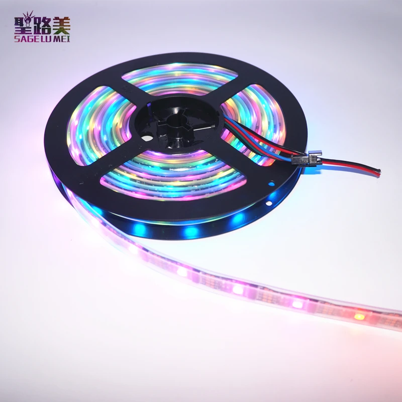 1 M/3m/5 M ws2801 32 СВЕТОДИОДА/М 5050 SMD RGB светодиодные ленты индивидуально адресуемых