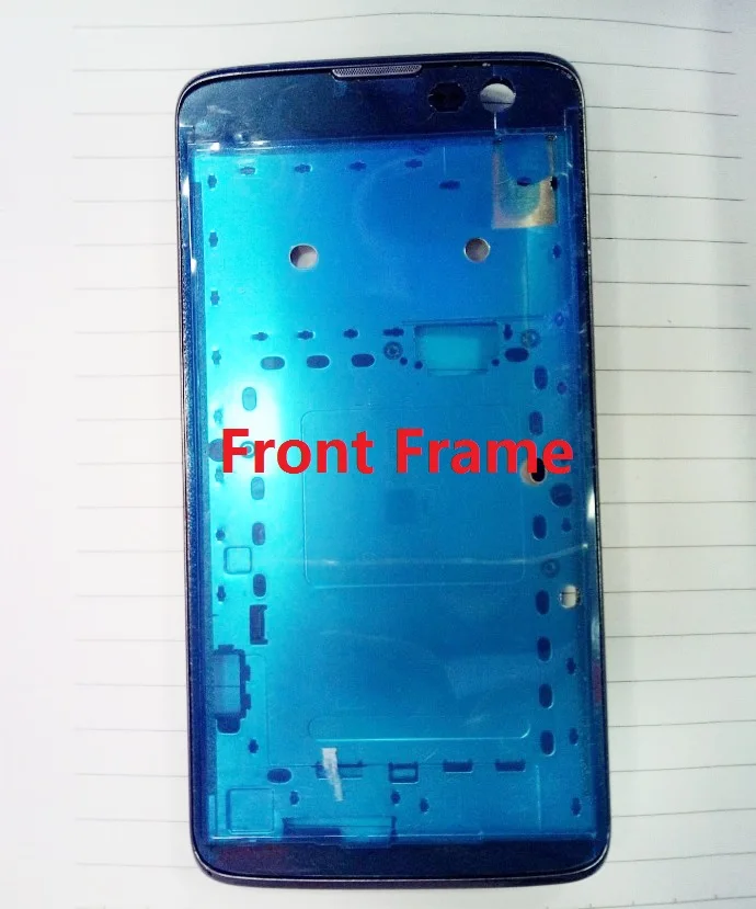 Для LG K7 X210 X210DS Передняя ЖК-рамка Шасси средняя камера объектив стеклянная рамка задняя крышка батареи Чехол
