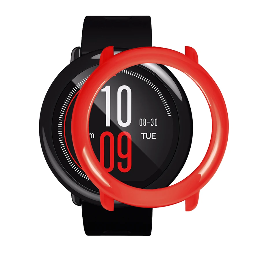 3в1 Huami Amazfit Stratos 2 силиконовый ремешок 22 мм+ TPU caso+ 5 шт. мягкая пленка для экрана для xiaomi Huami Amazfit Pace ремешок для часов