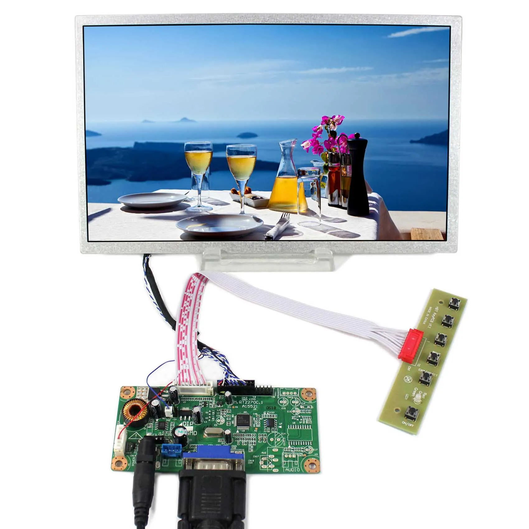 

Плата контроллера ЖК-дисплея VGA с ЖК-экраном 10,2 дюйма 1024x600 CLAA102NA0ACW HSD100IFW1
