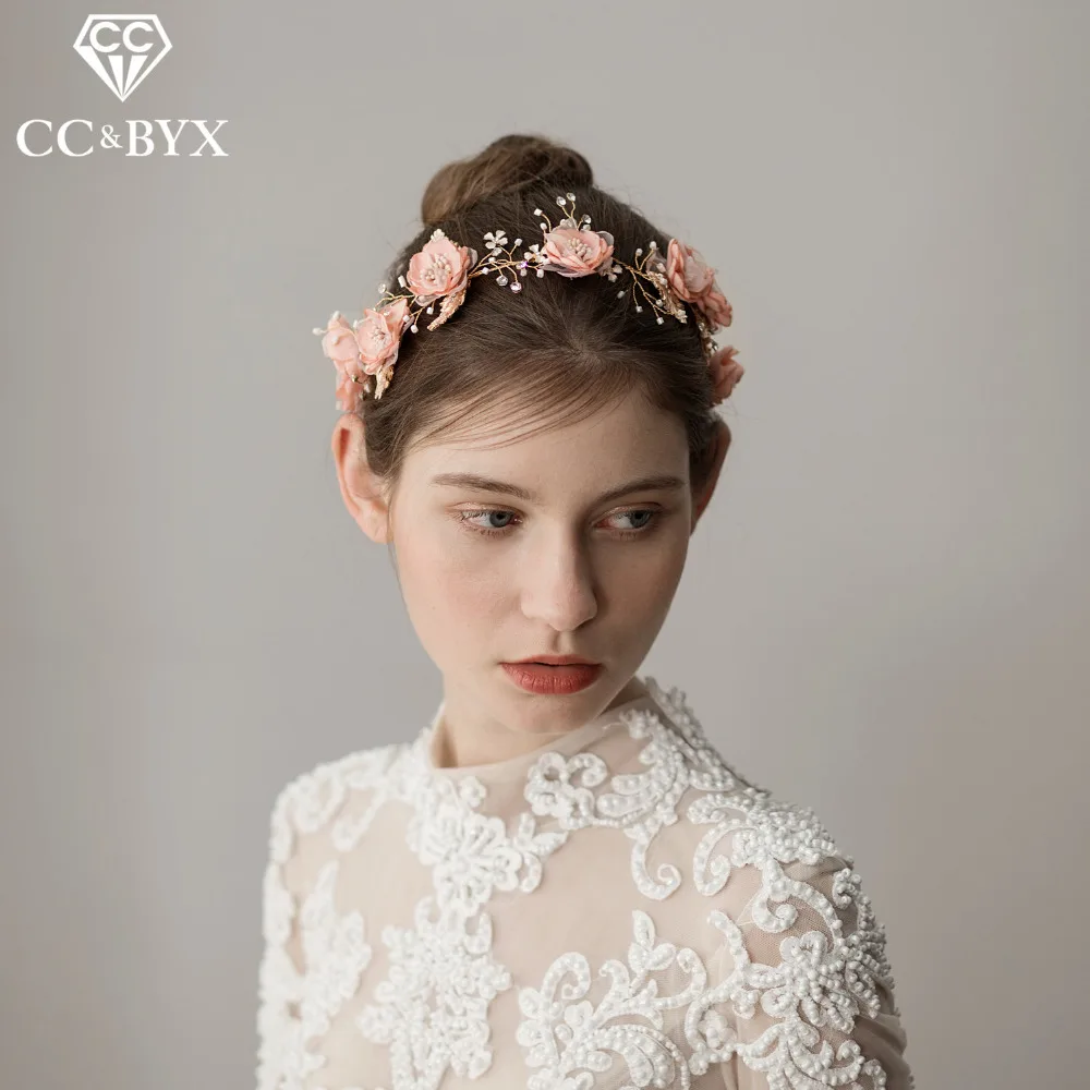 CC Свадебные украшения повязки на голову цветок обручение аксессуары для волос