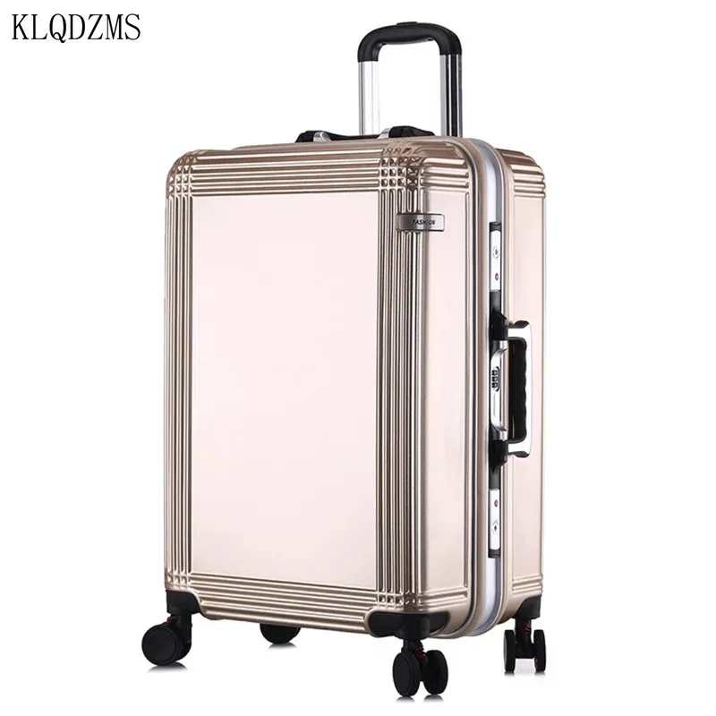 KLQDZMS новые модные солнцезащитные очки в стиле ретро с 20/24 дюймов алюминиевая рама багаж на ролликах для ручной клади с тележкой, масштабных дорожных чемоданов, мужские бизнес-сумки для багажа