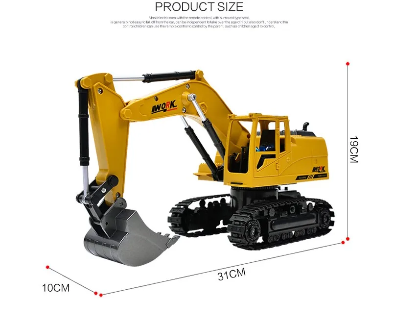 RC экскаватор игрушки игрушка RC TRUCK автоматический подъемник Engineering вагоноопрокидывателя Поворотная Тележка автосамосвал трактор гусеничный экскаватор Модель brinquedos