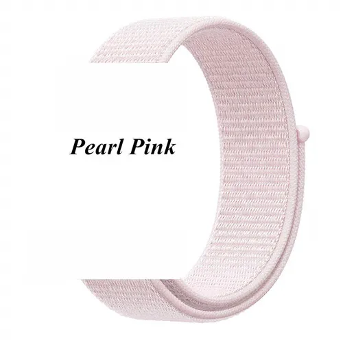 Pearl Pink 20 мм 22 мм нейлоновый ремешок для спортивных часов для samsung Galaxy Watch Active 46 мм 42 мм магнитный браслет для huawei Watch GT браслет - Цвет ремешка: Pearl Pink