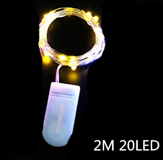 2 м 20LED медная проволока гирлянда светильник Свадебные украшения лампы вечерние украшения для дома аксессуары вечерние украшения. Q - Цвет: Warm White