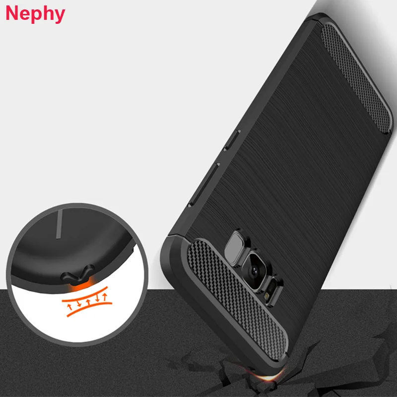 Мягкий чехол из углеродного волокна для Samsung Galaxy S8 S9 Plus S6 S7 Edge J7 J5 J3Pro J2 Prime A3 A8 2018 2016