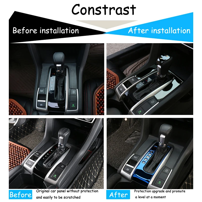 Авто Стайлинг наклейки из нержавеющей стали для Honda Civic 2018 2019 10th 2016 2017 10 г ручки