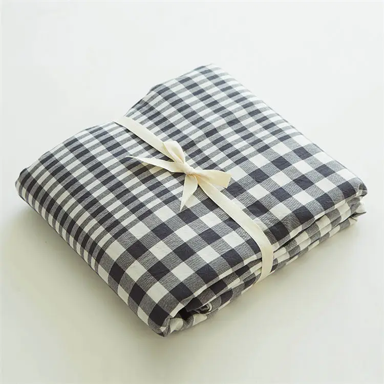 11 mixed black plaid Один двойной queen King size пододеяльник мытье одежды хлопок постельные принадлежности 1 шт. стеганые одеяла черный плед сплошной цвет 240 - Цвет: 11 mixed black plaid