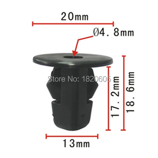 

500Pcs Car Inner Fender Grommet Rivet Fastener Clip Fender Rivets Fastener Clips For Toyota For Lexus 90189-06013 9018906013