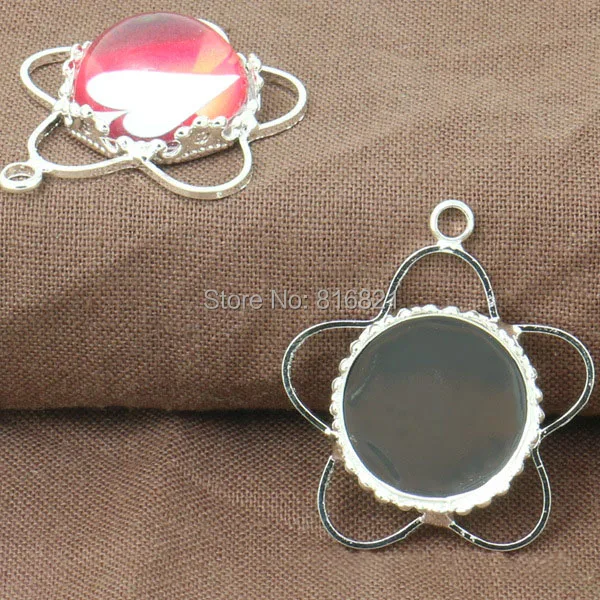 Пустая основа ободка 15 мм внутренняя круглая корона гнездо w/ a петля звезда