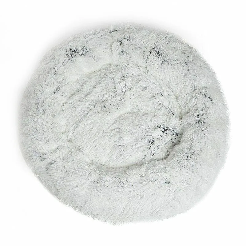 Shag Faux Fur Donut Cuddler Cat Bed Warm Plush Dog Puppy Mat Pet Bed DC112