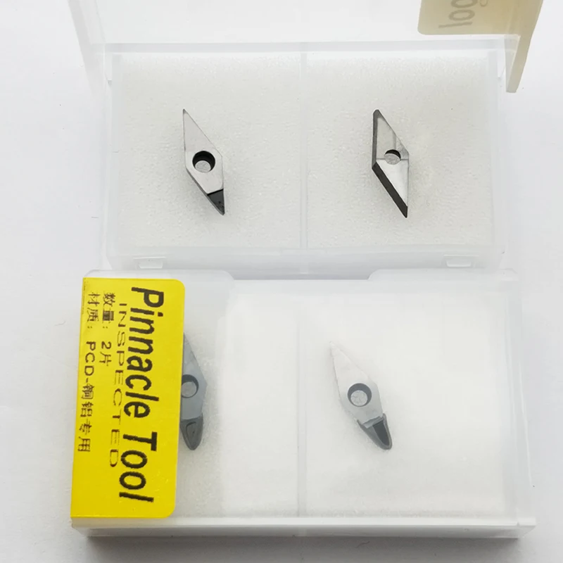 2 шт. VCGT110302 PCD VCGT110304 алмазные вставки карбидные фрезерные Вставки CNC dimond лезвие