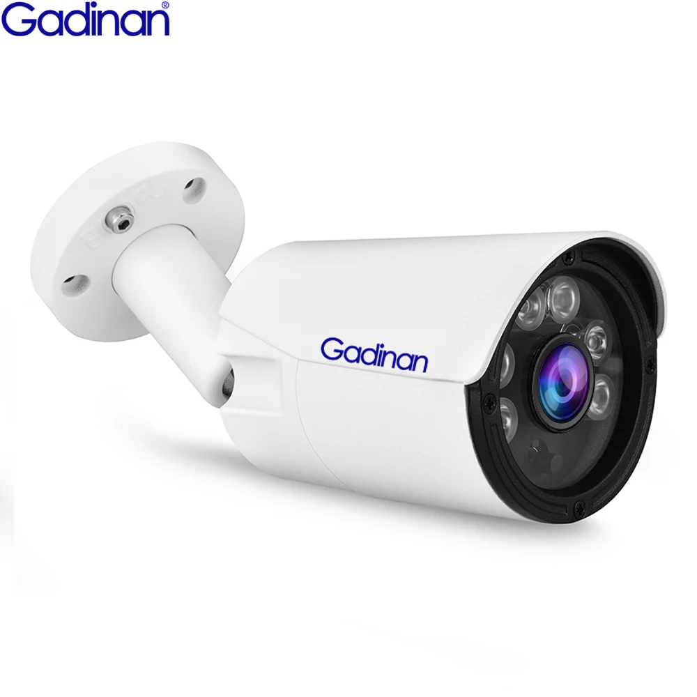 Цилиндрическая IP камера Gadinan 5MP 2592*1944 SONY IMX335 3MP 1080P POE H.265 с низким освещением