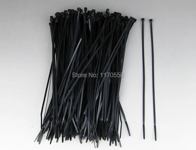 

500pcs / lot 4*200mm Self Locking Nylon Cable Ties Zip with Good Quality