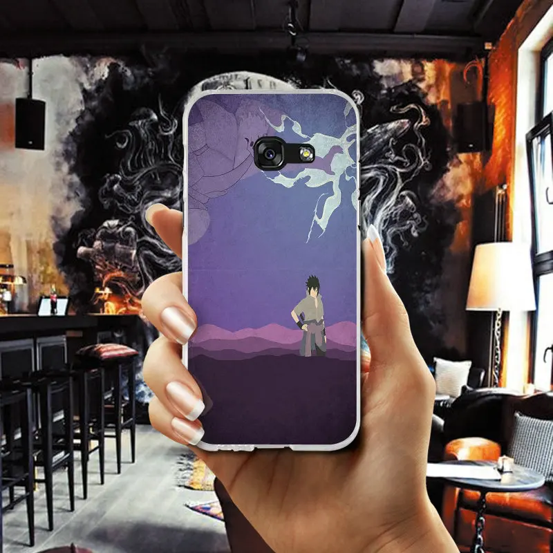 Ботинки в стиле аниме Naruto Akatsuki дизайн для samsung Galaxy A3 A5 A7 J1 J2 J3 J4 J5 J6 J7 2016 2017 2018
