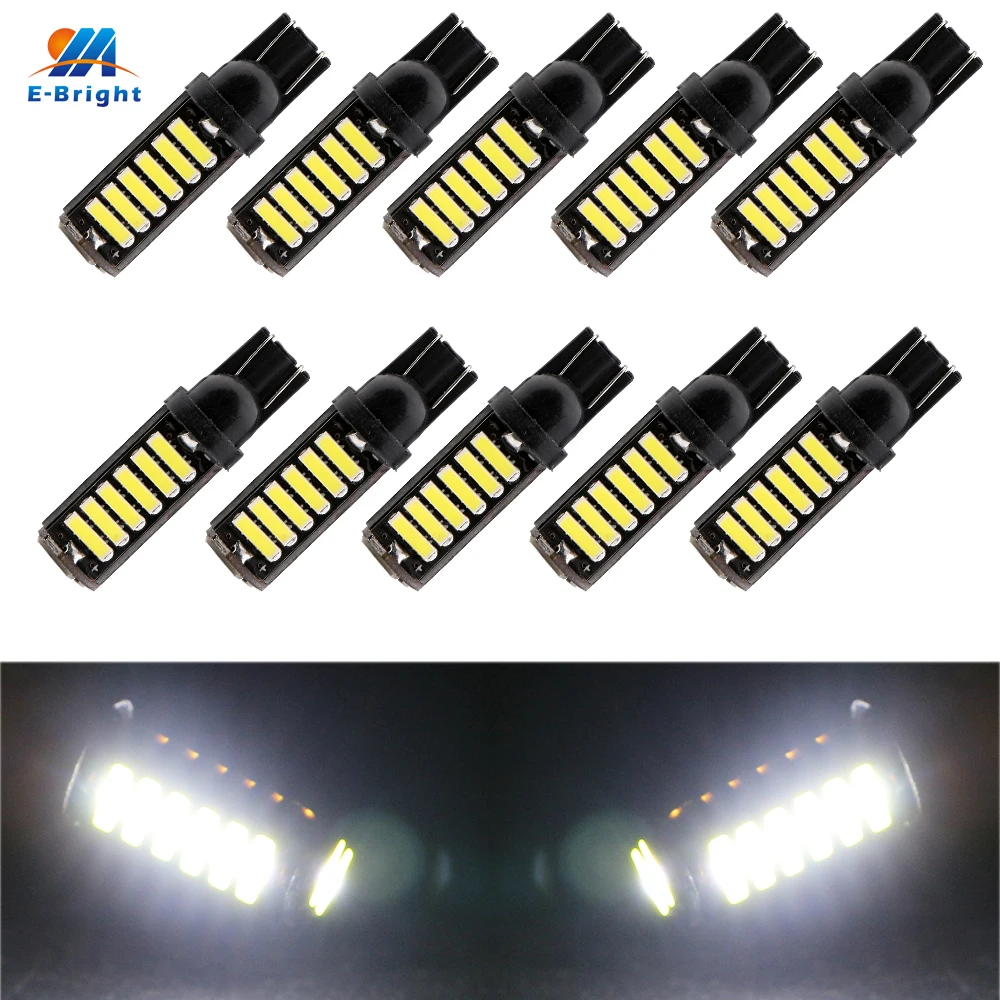 10 шт./лот T10 194 7014 20 SMD W5W светодиодов лампа для чтения 12 В постоянного тока