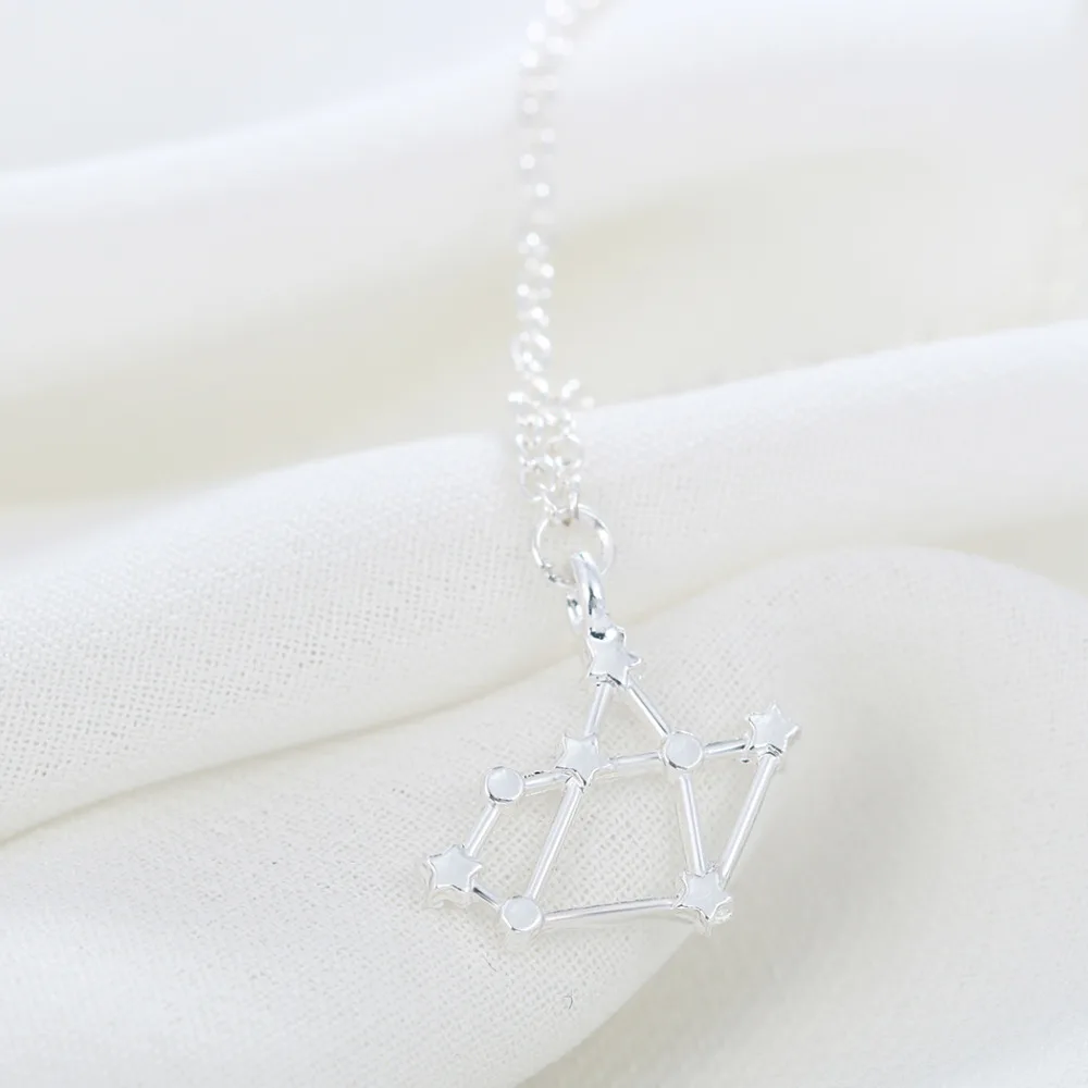 Золотое ожерелье Kinitial со знаками Зодиака подвеска чокер с созвездиями зодиака