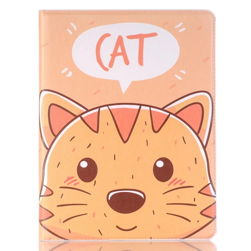 cat case С рисунками животных из мультфильмов кожаный чехол для Apple iPad Pro 12,9 A1584 A1652 A1670 A1671 карандашница умная долговечная Funda - Цвет: cat case