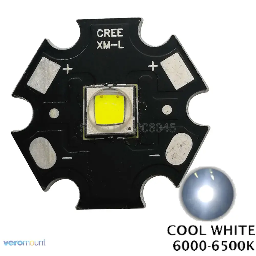 Cool White B PCB 2x CREE XML2 XM-L2 T6 холодный белый 6500 к нейтральный белый 4500 к теплый белый 3000 К высокая мощность светодиодный излучатель 16 мм 20 мм белый или черный PCB - Испускаемый цвет: Cool White B PCB