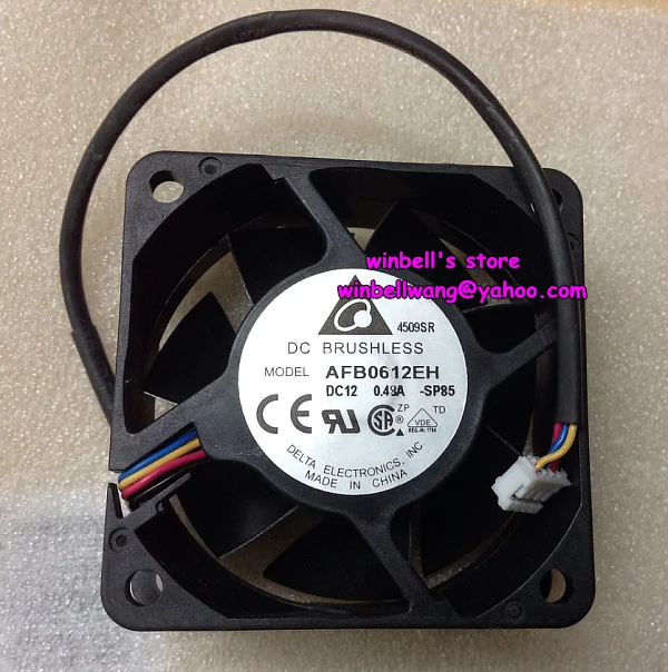 Новый и оригинальный AFB0612EH 6025 6 см вентилятор 12 В 0.48A PWM большой поток воздуха 4