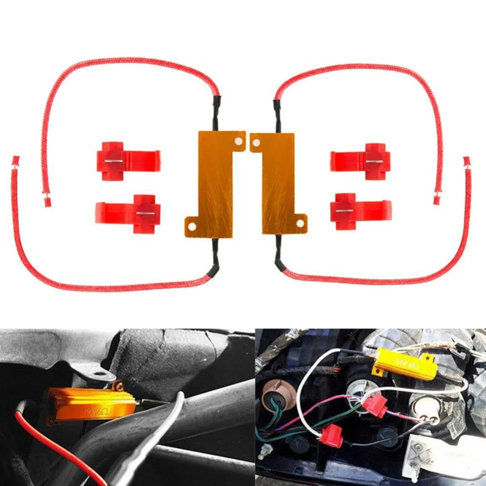 2 шт. 12V светодиодный Предупреждение светильник компенсатор сопротивления