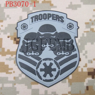 501st Легион трооперы 3D ПВХ патч - Цвет: PB3070 Grey
