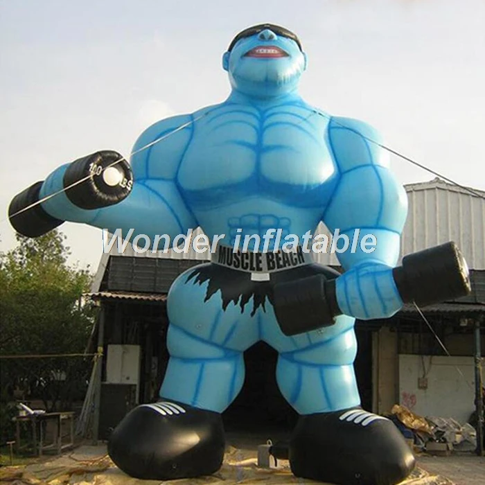 

Free shipping hot sale 20ft inflatabel muscle man giant air model for display
