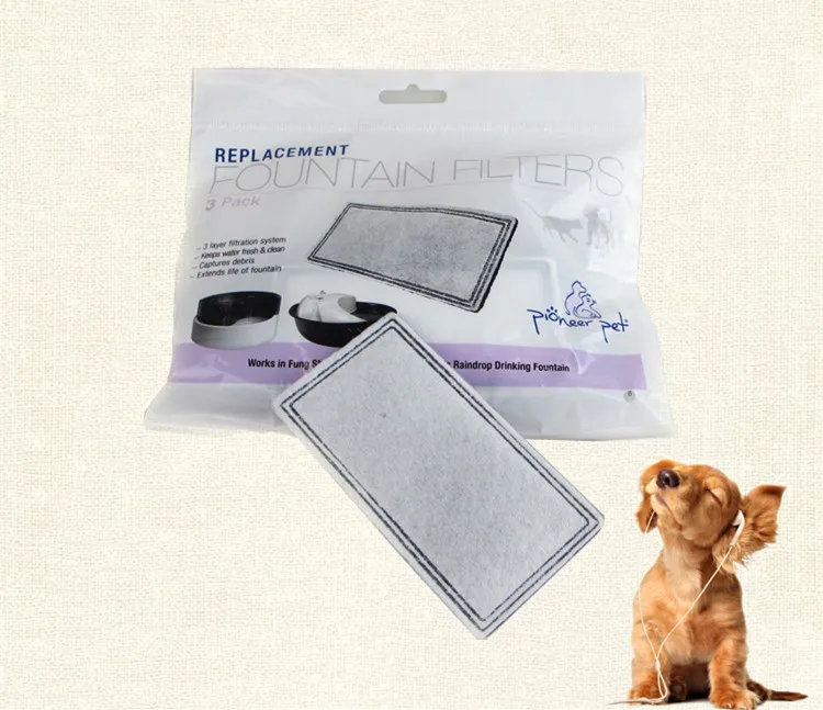 Фильтр для питьевой воды с активированным углем домашних животных кошек и собак