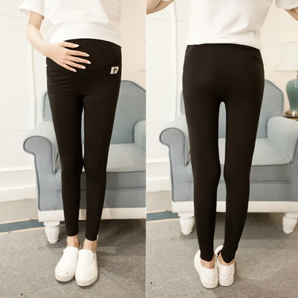 SAGACE женские штаны для беременных эластичный пояс джинсы леггинсы одежда черные