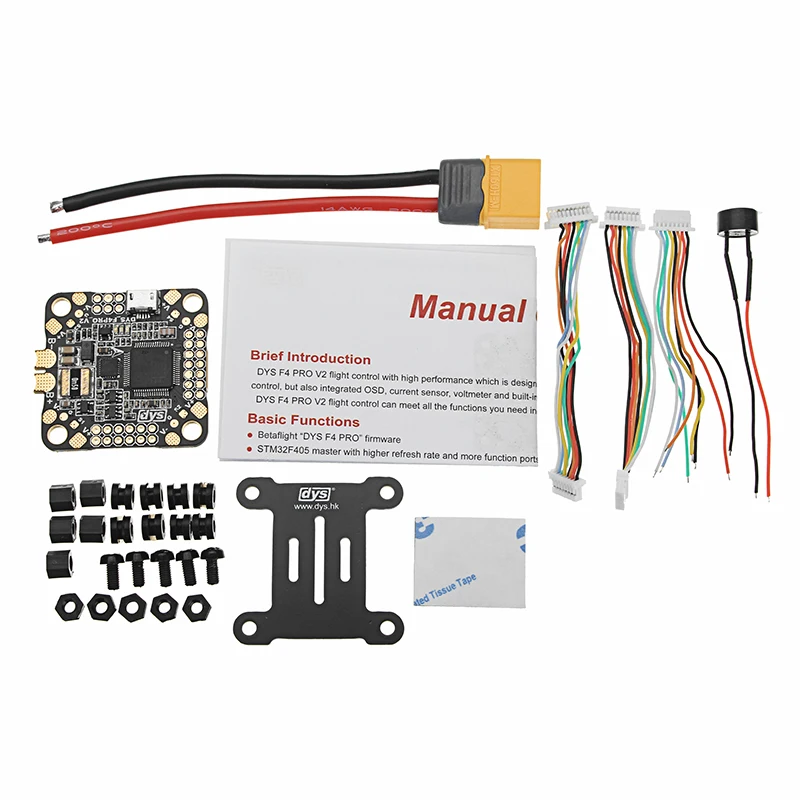 30,5*30,5 мм обновление DYS F4 Pro V2 AIO OSD& 5V 9V 3,3 V BEC и датчик тока Контроллер полета для FPV дрона RC мультикоптера модель