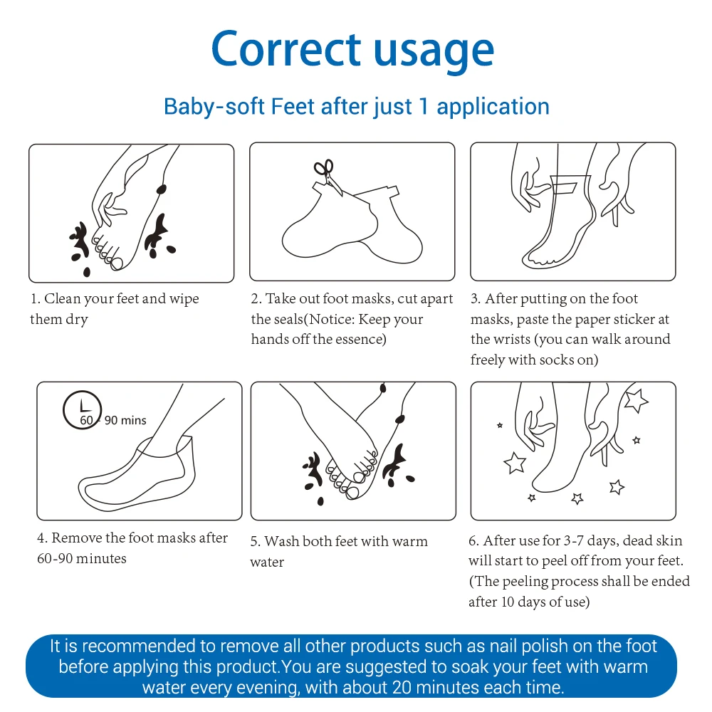 2018 Новый 2 пары LANBENA Отшелушивающая Маска пилинг нужно только одна пара удаляет