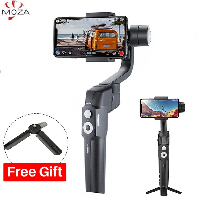 Moza Mini-S складной 3-Axis смартфона Gimbal ручной Vlog стабилизатор для GoPro iPhone X huawei VS Moza Mini-Mi Zhiyun Smooth 4
