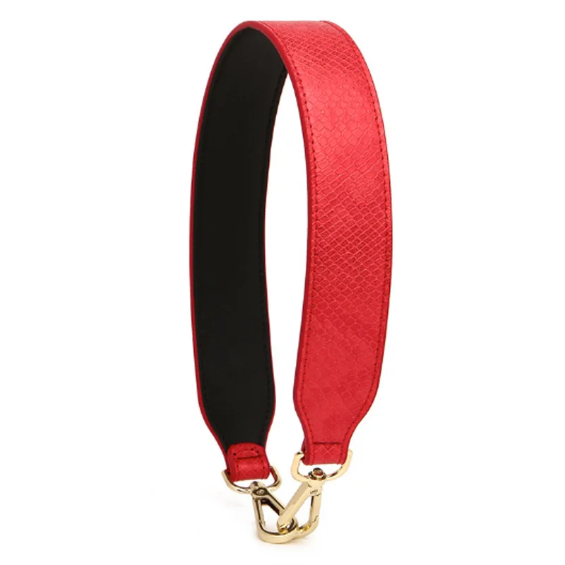 9 Red and black Сумка на ремне, наплечный ремень для сумок, женский короткий ремень для сумки, сменные ремешки, широкий Леопардовый snakeksin trakolla per borsa - Цвет: 9 Red and black