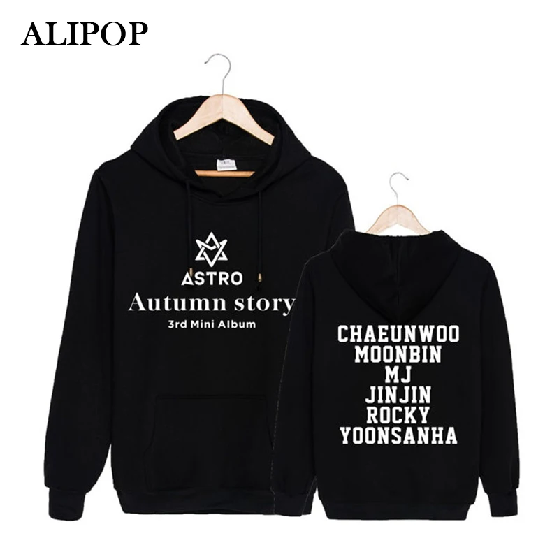 Корейская Мода Kpop ASTRO 3rd осенний альбом хлопковые толстовки с капюшоном одежда