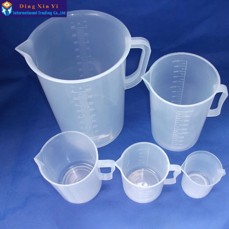 Пластиковый стакан со шкалой пластиковый мерный с ручкой 2 шт./лот 250 мл|beaker glass|cup