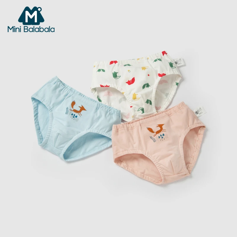 Balabala/100% хлопковое мягкое нижнее белье для маленьких девочек трусики детские
