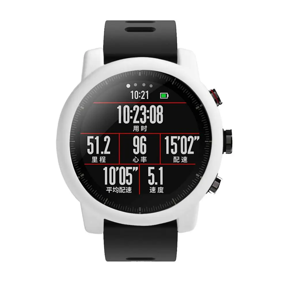 1 Премиум силиконовый защитный чехол для Huami Amazfit Stratos 2/2S полный каркас мягкий чехол Защитная крышка умные часы аксессуары - Цвет: 1