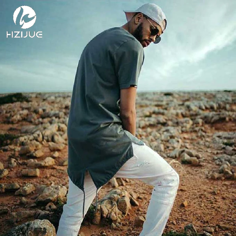 Новинка 2017 модная Мужская Летняя Повседневная футболка hhouue с круглым вырезом в