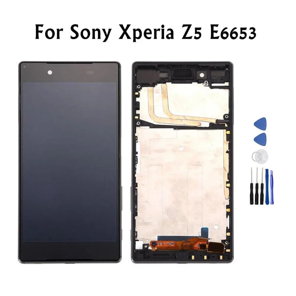 ЖК дисплеи для Sony Xperia Z5 E6653 черный белый цвет с сенсорным стеклом дигитайзер