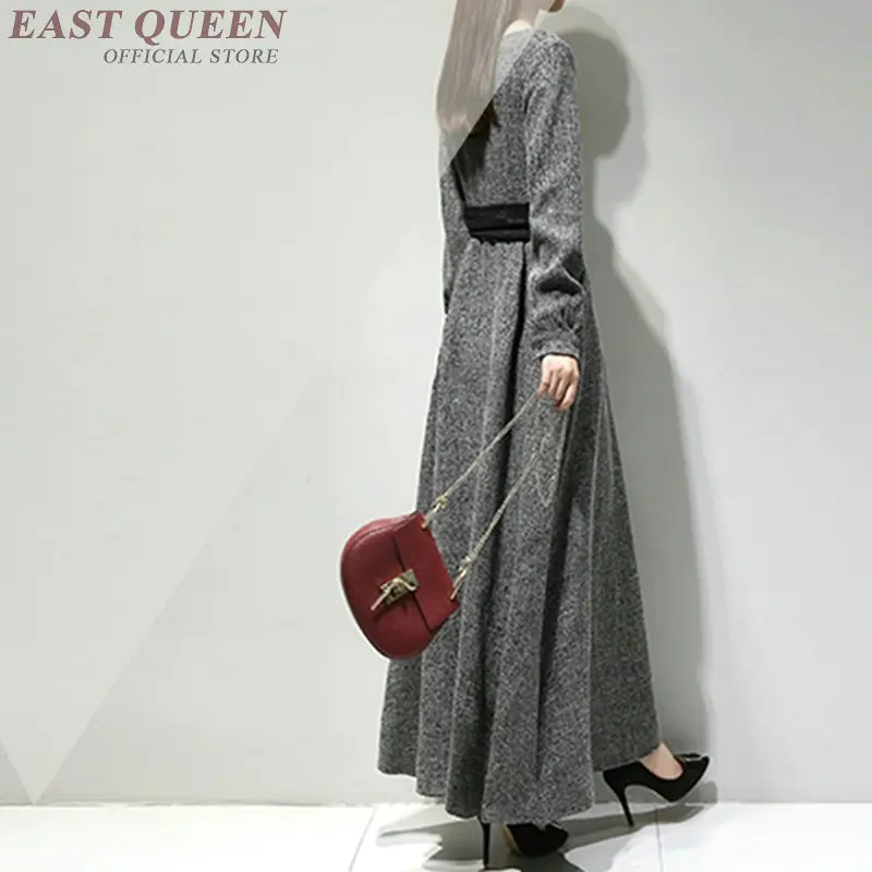 2018 осеннее Модное Длинное Платье-макси деловые офисные платья для особых случаев