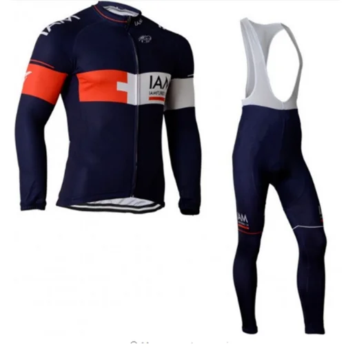 spring autumn 2016 Pro team IAM cycling jersey long sleeve mens quick dry thin bike cloth MTB Ropa Ciclismo Bicycle maillot gel | Спорт и
