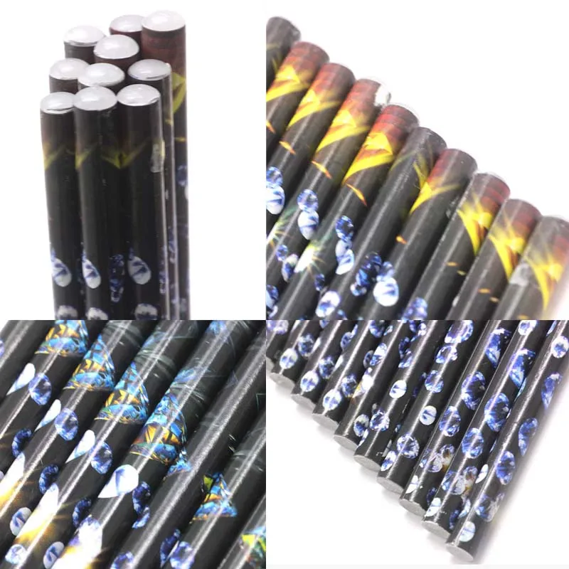 10 шт. легко собирающаяся ручка со стразами деревянная Вощеная Маникюрный