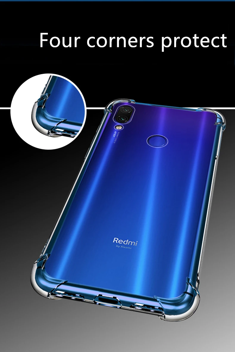 Xiaomi redmi Note 7 7A 6 5 GO K20 Pro Mi 8 9 9T A2 Lite мягкий чехол из ТПУ с четырьмя углами для xiaomi