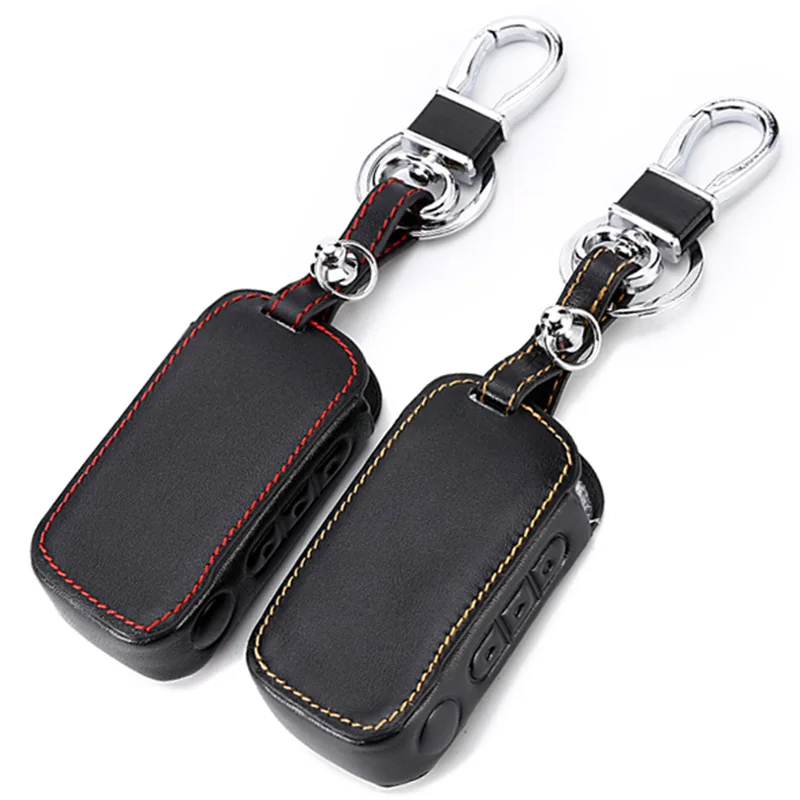 Leather Starline A93 Car Key Case for A39 A63 Two Way Alarm Remote Controller LCD Transmitter KeyChain | Автомобили и мотоциклы